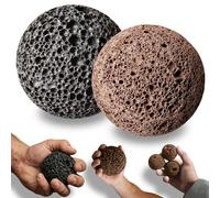 2 palline per calli per mano, palla da presa lunare per arrampicata su roccia, condizionamento della pelle e costruzione di calli, rinforzante per la presa della mano in pietra naturale, per atleti