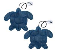 2 palline per vasca idromassaggio a nido d'ape, 28 x 24,1 cm, per spa e vasca idromassaggio che mantiene l'acqua pulita a forma di tartaruga, lavabile in lavatrice, assorbitore con ventosa in spugna