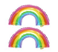 2 Palloncini Decorativi Arcobaleno Stampati per Feste a Tema