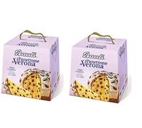 2 PANETTONI DI VERONA CON UVETTA E E GLASSA ALLA MANDORLE -OFFERTA 2019 2 PANETTONI DA 1 KG L'UNO