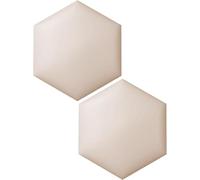 2 pannelli da parete esagonali, imbottiti, 3D, autoadesivi, anti-collisione, per camera dei bambini e sala giochi, 30 x 34,5 cm, pannelli per testiera