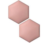 2 pannelli da parete esagonali, imbottiti, imbottiti, 3D, anti-collisione, autoadesivi, decorativi, per la cameretta dei bambini, per la cameretta dei bambini, decorazione artistica da parete