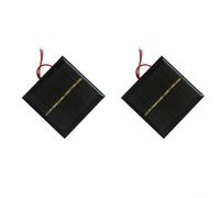 2 pannelli solari policristallini da 0,6 W 3 V con cavo da 15 cm per ricarica della batteria da 2,4 V, luci giocattolo fai da te e progetti di energia alternativa