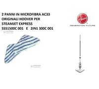 2 PANNI IN MICROFIBRA ORIGINALI HOOVER AC33 PER Hoover S2In1300A