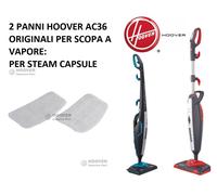 2 PANNI IN MICROFIBRA ORIGINALI HOOVER AC36 SCOPA A VAPORE MODELLI CAP1700D 011