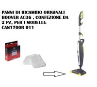 Hoover AC36 2 Panni in Microfibra per Steam Capsule, Ricambi Lavabili | Compatibile con Steam Capsule e 2in1; elevata assorbenza; lavabili in lavatrice; fissaggio a strappo; riutilizzabili
