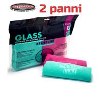 Panno GLASS ULTIMATE MICROFIBER CLOTHS PROFESSIONALE PER PULIZIA VETRI PZ 2