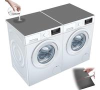 2 panni per lavatrice, 60 x 60 cm, antiscivolo, lavabile in lavatrice e asciugatrice, tappetino protettivo in Diatomaceous per lavatrice o asciugatrice (grigio)