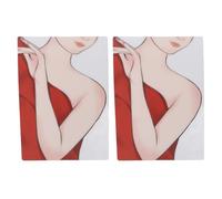 2 papps Pratica del corpo Pratico del tabellone riutilizzabile Modello di trucco colorato per braccio adulto per adulti per truccatore per principianti