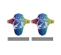 2 parafanghi leggeri e resistenti agli schizzi per bici anteriori e posteriori, protezione da downhill