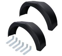 2 parafanghi per rimorchio in plastica da 14 pollici parafango ad ala passaru...