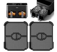 2 paraschizzi in silicone per friggitrice ad aria calda COSORI 2 camere Airfryer, 8 in 1 Dual Zone Air Fryer XXL 8,5 l, accessori per friggitrice ad aria calda, accessori per friggitrice ad aria