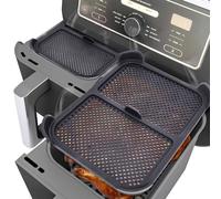 2 Paraspruzzi per Friggitrice ad Aria, Silicio Paraschizzi per Ninja accessorio, compatibili con Ninja Foodi Max Dual Zone AF400EU AF451 DZ401, Efficace Paraspruzzi di Grasso