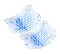 2 parastinchi da sci, colore blu sfumato, cuscinetti anti-abrasione, cuscinetti per assorbire gli urti, in gel, autoadesivi, per scarponi da sci, 15,2 x 10,2 cm