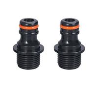 2 Pari 1/2 "3/4" Tubo Da Giardino Connettore Plastica In Riparazione Del Giardino Sostituzione Del Tubo