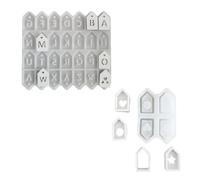 2 Pari Ospitano Stampi In Silicone Stampi Per Artigianato In Resina Ornamento A Pendente Sospeso Per Stampo In Silicone Flessibile Artigianale.