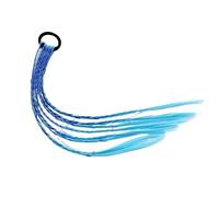 2 parrucche colorate a coda di cavallo for ragazze - Accessori for capelli for bambini Fasce con elastici(Color1)
