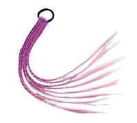 2 parrucche colorate a coda di cavallo for ragazze - Accessori for capelli for bambini Fasce con elastici(Color3)