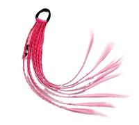 2 parrucche colorate a coda di cavallo for ragazze - Accessori for capelli for bambini Fasce con elastici(Color5)