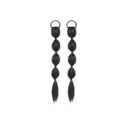 2 parrucche for bambini for travestimenti con trecce a bolle e doppie code di cavallo, perfette for truccatori e feste in maschera(Brown Black)
