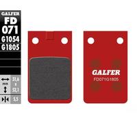 2 PASTIGLIE FRENO GALFER ORGANICHE ANTERIORI BETA TR 34 250(SPAIN) 1989