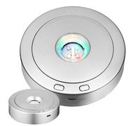 2 PC basi di visualizzazione a LED rotondi a base di luce colorata rotonda basi