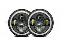 2 PC Fari A LED 7" Assy Per Suzuki Samurai, Royal Enfield, Mahindra Thar