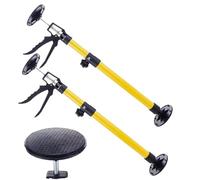 2 PC Pole di supporto in 3a mano 20-45 nel soffitto regolabile Terzo strumento manuale, barra di carico a supporto non slip di carico da 100 kg pesanti per workshop, studio, installazione del mo