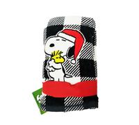2 PC Set DISNEY Babbo Snoopy, Peanuts Rosso, Nero Plaid, Dama Cotone Asciugamano