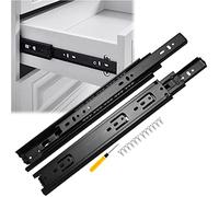2 PC Slide cassetti del cassetto della casa 10 12 16 18 18 Pollici di cassetti Cuscinetti a Sfera - 3 Volte Estensione Completa/Montatura silenziosa/Montaggio Laterale/Staccabile/Pesante 40 kg, Guida