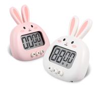 2 PC Timer digitali silenziosi silenziosi orologi di coniglio orologi da cucina