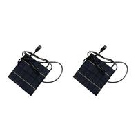 2 pcs 1.5W 5V Small Solar Charger with Type-C Output Portable Solar Panel Charger IPX4 Waterproof for Phones Power Banks for Camping Hiking