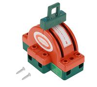 2 Pcs 32A 220V 2 Poli Disconnessione Interruttore di Commutazione Doppio Poli Doppio Lancio Coltello Interruttore A Doppia Lancio DPDT Coltello Sezionatore di Sicurezza Interruttore Arancione