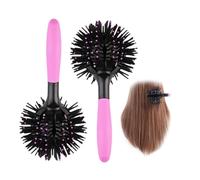 2 pcs 360 ° styling rotondo per la spazza per capelli cuoio capelluto massaggio sferico a forma di copertura per capelli