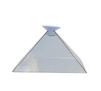 2 Pcs 3d Hologram Pyramid Display Display Projector Stand Stand Universale Per Mobile Phone