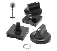 2 pcs 4 posizioni Sostituzione rotante Sostituzione PC multiuso a prova di fuoco e interruttore a 3 velocità per ventole soffitto per ventilatore soffitto