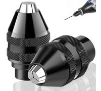 2 Pcs 4486 Mandrino Trapano Accessori per Dremel 1/32 1/8 Mandrino per Avvitatore Autoserrante Adattatore Trapano Attrezzi Mandrino Ricambio per Dremel 4000,400,3000,398,395,300,200,285,8200,800