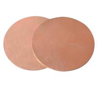 2 Pcs 99.9% Pure Copper Metal Round Sheet Plate Thickness 1Mm Suitable for DIY Project, Home Improvement, Industry,Fuchsia,1×40mm(1x40mm)