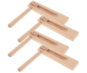 2 pcs a cricchetto produttore di rumore castanet rotante per bambini strumenti