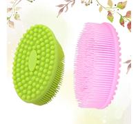 2 Pcs Accessori Bagnetto Neonato Spazzola Scrub Corpo Silicone Massaggio