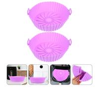2 Pcs Accessori Friggitrice Ad Aria Contenitori Fodera in Silicone