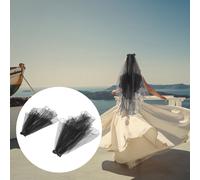 2 Pcs Accessori Per Capelli Sposa Acconciature Velo Da Le Spose Chiesa Nuziale