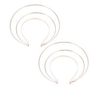 2 Pcs Accessori Per Capelli Sposa Fascia Banca Il Matrimonio in Metallo