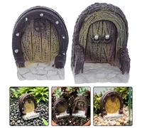 2 Pcs Accessori Per Il Giardino Delle Fate Arredamento Resina D'acquario