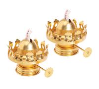 2 Pcs Accessori Per Lampade Cherosene Portalampada Olio Retrò Parti Della