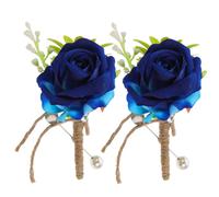 2 Pcs Accessorio Per Il Ballo Di Fine Anno Corsage Dello Sposo Corpetto Fiori