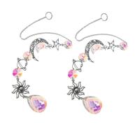 2 Pcs Acchiappasole Di Cristallo Da Appendere Ornamento Alla Finestra