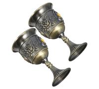 2 Pcs Acciaio Inossidabile Bicchieri Vino Coppa Unici Di Viaggio