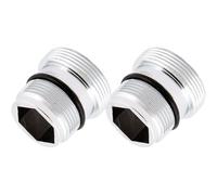 2 Pcs Adattatore Rubinetto per Cucina, Adattatore per Rubinetto Miscelatore M18.5 - M22, Connettore per Rubinetto in Metallo, Compatibile Per Ikea, Grohe, Neoperl Tj, Filtro Brita