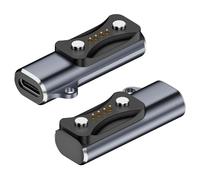 2 Pcs Adattatore USB C Caricatore Compatibile con Polar Pacer Adattatore Magnetico Portatile Compatibile con Polar Vantage V3/M3 /Ignite 3/Grit X2,Grigio